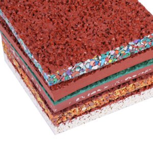 All Plastic Type Anti-Skid-Damping Durable Sports Running Track