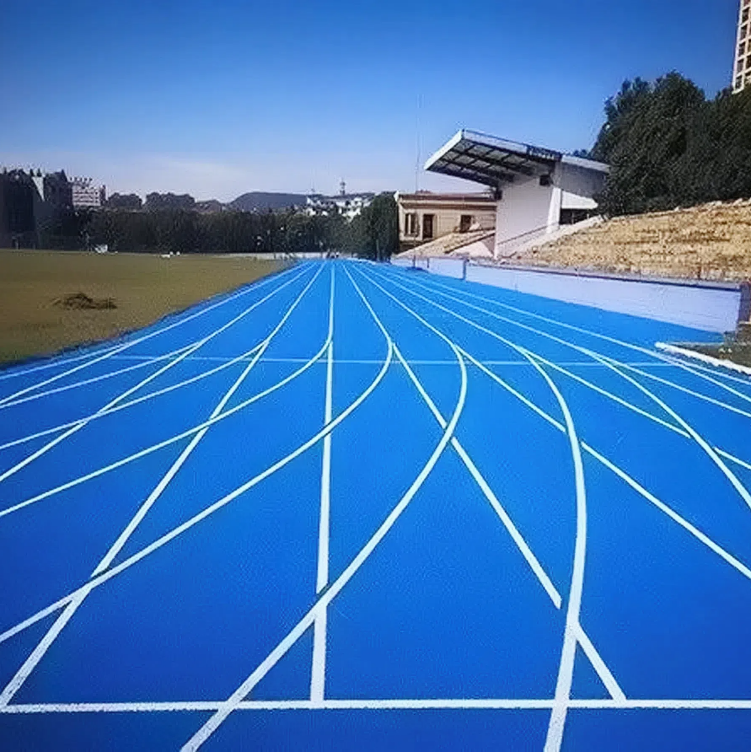 Blue Sports Track